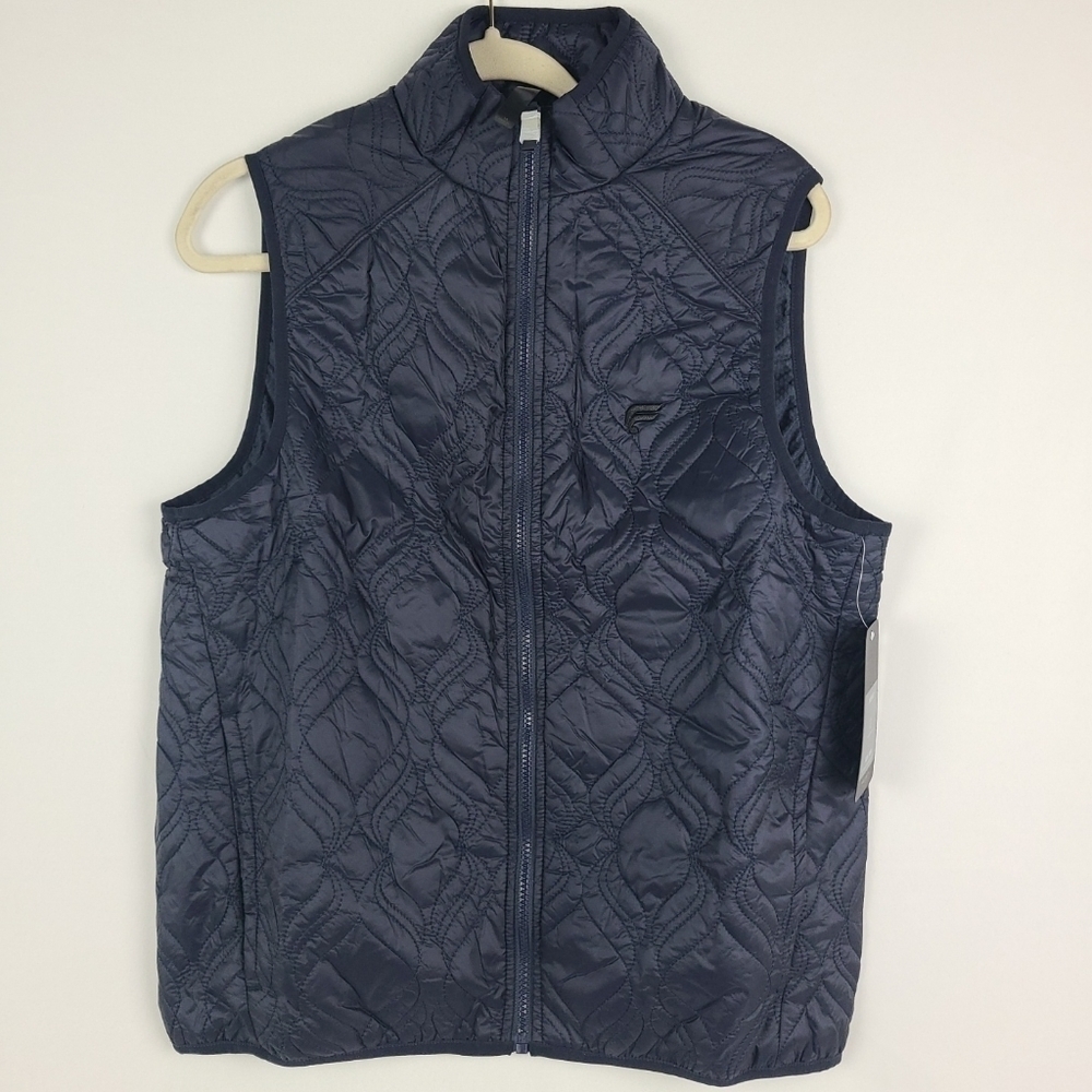 New Fabletics Women's The Loft Vest Water Resistant Classic Navy Size M Msrp $90